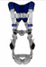 Blue, gray, silver 3M DBI-SALA 1401216 ExoFit X100 Comfort Climbing/Positioning Safety Harness Stainless Steel Hardware