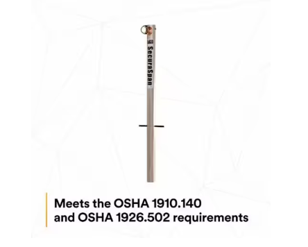 3M DBI-SALA 7400203 SecuraSpan Pour-in-Place/Fasten-in-Place HLL Stanchion | Free Shipping and No Sales Tax