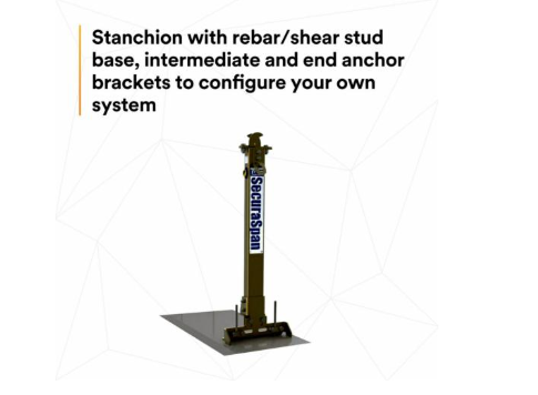 3M DBI-SALA 7400215 SecuraSpan Rebar/Shear Stud HLL Stanchion with Base | No Sales Tax