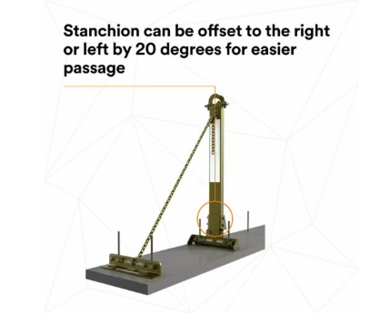 3M DBI-SALA 7400215 SecuraSpan Rebar/Shear Stud HLL Stanchion with Base | No Sales Tax