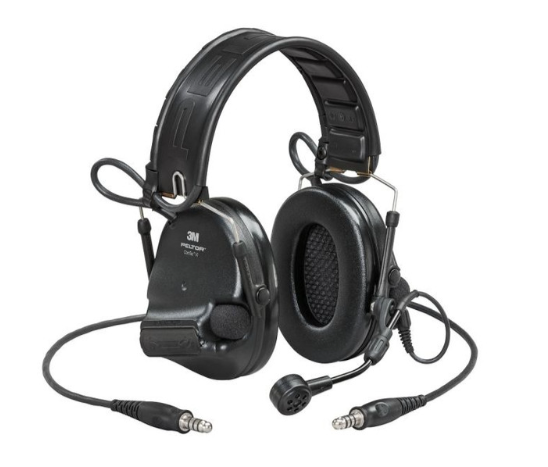 Black 3M Peltor MT20H682FB-19N SVS ComTac VI Tactical Headset  on white background
