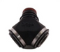 BLACK Drager 4058335 Dual RAP Adapter For DIN 40 mm Mask on white background