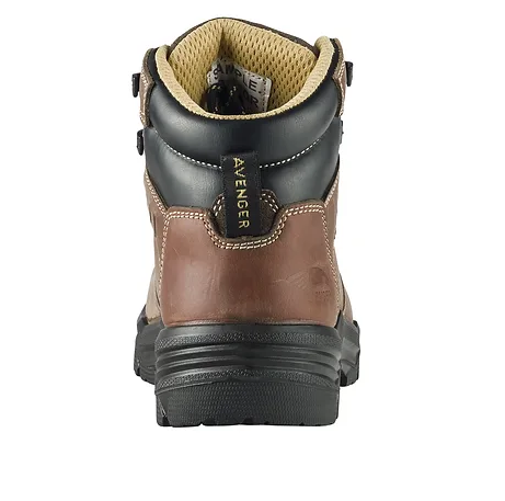Avenger A7451 Women's Foundation Brown Composite Toe Waterproof Work Boot