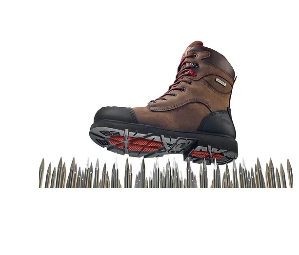Avenger Surewerx A7573 Men’s 8” Brown Work Boot Waterproof, Carbon Toe
