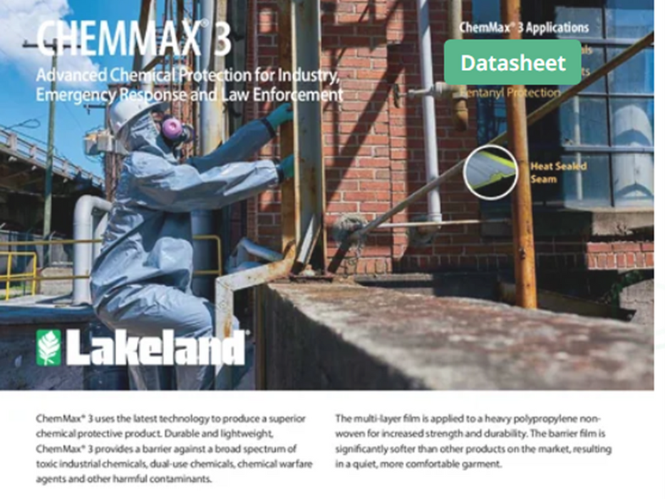 Lakeland C3T450 ChemMax® 3 Encapsulated Suit – Expanded Back/Rear Entry