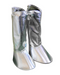 silver Chicago Protective Apparel 333-ACK Replaceable Cover Leggings 19 oz Aluminized Carbon Kevla