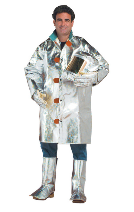 Chicago Protective Apparel 601-AR Aluminized 40 Inch 15 oz Rayon Jacket Style A