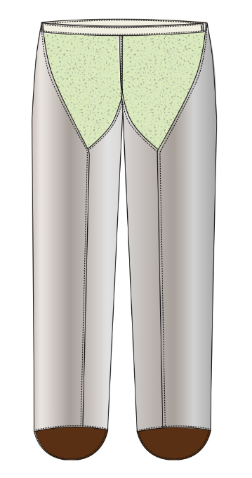 Chicago Protective Apparel HL777-ACK Attached Hip Leggings 19 oz Aluminized Carbon Kevlar