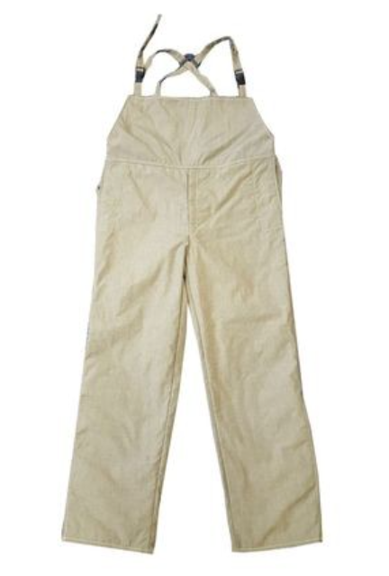 Off white Chicago Protective Apparel SWB-40 Arc Flash 40 Cal Bib Overalls 