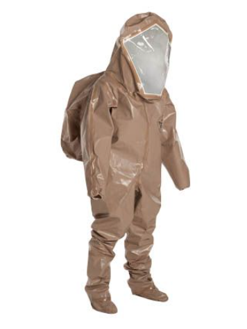 DuPont C3528T TN Tychem 5000 Encapsulated Level B Suit Expanded Back Rear Entry | No Sales Tax
