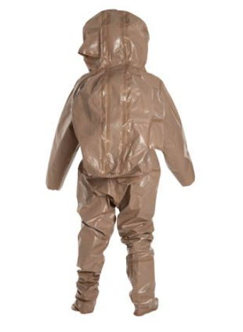 DuPont C3528T TN Tychem 5000 Encapsulated Level B Suit Expanded Back Rear Entry | No Sales Tax