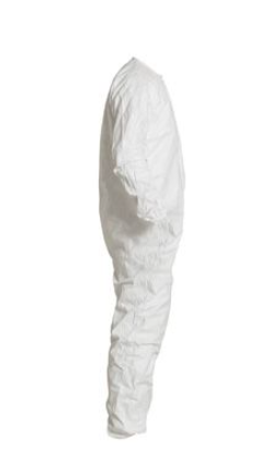 DuPont IC255B Tyvek IsoClean Coverall Bound Seams Elastic Thumb Loops Bound Neck Dolman Sleeve Design | No Sales Tax