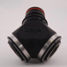 Black, silver, red Draeger 4058334 Dual RAP Adapter on white background