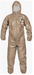 Lakeland C4T132T ChemMax 4 Plus Tan Coverall-Hood, Elastic Wrist/Ankle