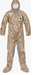 Lakeland C4T151T ChemMax 4 Plus Tan Coverall-Respirator Foot Hood