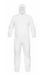 white Lakeland TG428 MicroMax Coverall – Hood, Elastic Wrist