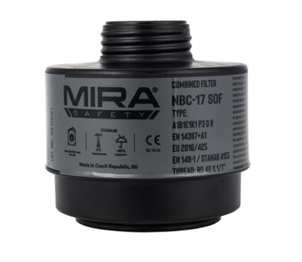 MIRA NBC-17-SOF Gas Mask Filter 40mm NATO Thread CBRN