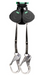 Black and silver MSA 10192009 V-Edge Personal Twin Leg Fall Limiter 8 foot