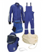 Blue and white National Safety Apparel ARC40KITFANNG Enespro AGP 40 cal Arc Flash Kit on white background
