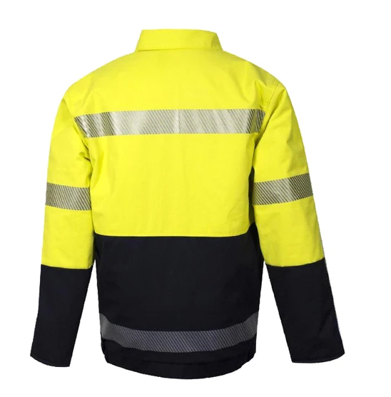 National Safety Apparel C34TZMQHC3 DRIFIRE FR HV Hybrid Bomber Jacket Class 3