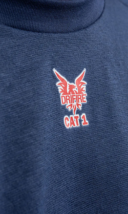 National Safety Apparel C52FKSR DRIFIRE® FR Control Short Sleeve T-Shirt Navy Blue