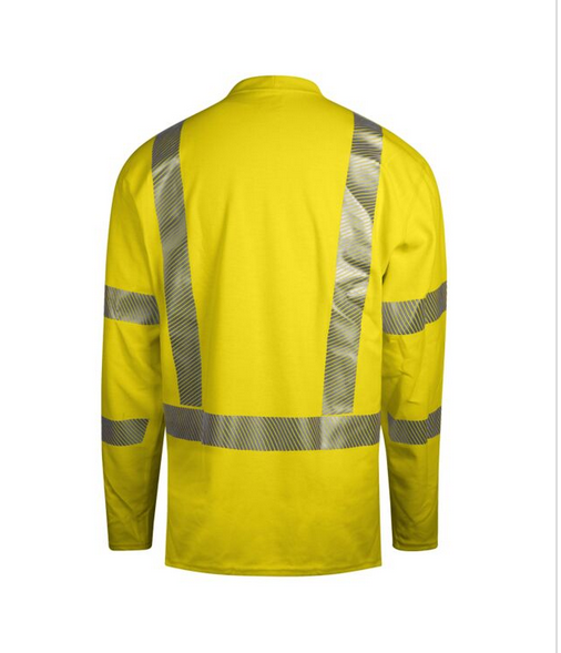 National Safety Apparel DF2-AX3-265ALS-HY DRIFIRE FR Performance HV LS T-Shirt Class 3
