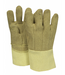 Pair of gold/tan National Safety Apparel NSAG51PCLW13714 on white background