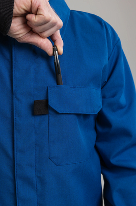 National Safety Apparel LABCR-RB NSA FR Chemical Resistant Lab Coat w/ Pockets