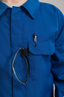 National Safety Apparel LABCR-RB NSA FR Chemical Resistant Lab Coat w/ Pockets