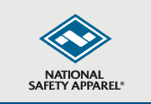 NSA Logo for National Safety Apparel C09UKLCFS FR Lab Coat No Pockets