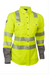 YELLOW reflective NSA SHRTS1C3W DRIFIRE FR Women's Hi-Vis Lightweight Work Shirt Class 3 