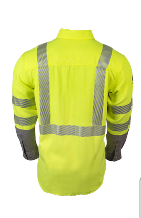 National Safety Apparel SHRTS1C3 DRIFIRE® FR Hi-Vis Lightweight Work Shirt Class 3