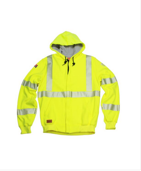NSA  SWSLHE02 DRIFIRE FR HV Lined Zip Front Hoodie Class 3 
