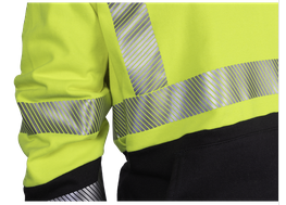 National Safety Apparel SWSLHE03 DRIFIRE FR HV Hybrid Lined Pullover Hoodie Class 3