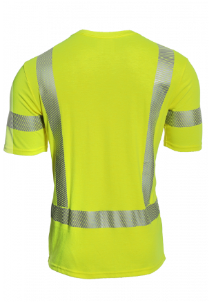 Drifire National Safety Apparel TEEY2PC3 Hi-Viz FR Dual Hazard Short Sleeve T-Shirt Class 3