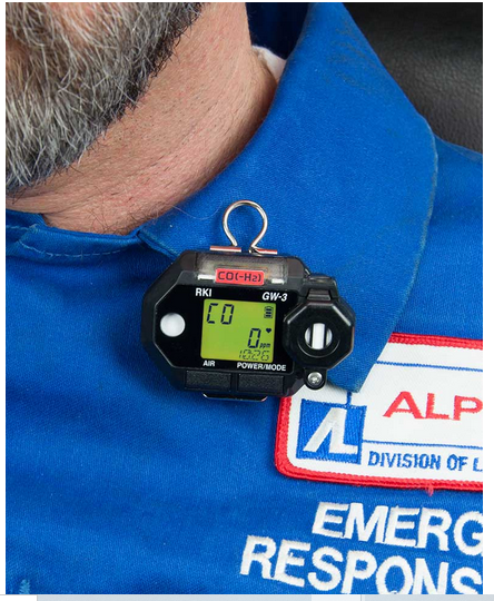 RKI Instruments 73-0026 GasWatch 3, CO/O2 combination, with alligator clip