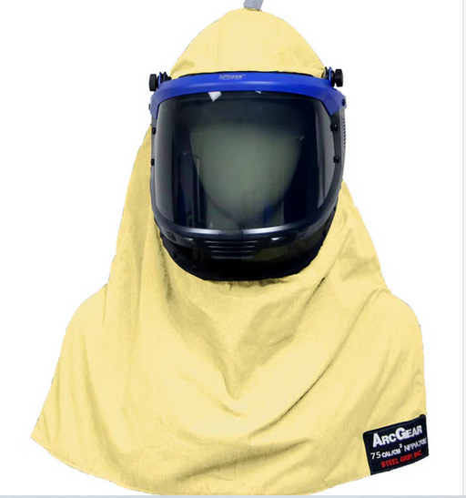 Steel Grip AG75H3P 75 cal/cm² Hood - KEVLAR and NOMEX IIIA - with Fan 