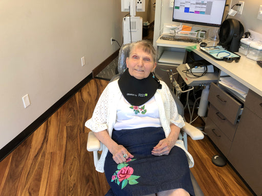 Patient wearing RST THYCOL Thyroid Collar