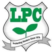 Logo of LPC with green leaves and text on a white background