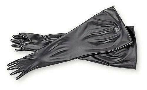 Guardian black 101532A gloves CBRN against white background