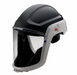 Black and gray 3M™ M-307 Versaflo Respiratory Hard Hat Assembly on white background