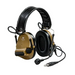 Coyote brown 3M™MT20H682FB-47N CY PELTOR™ ComTac™ VI NIB Tactical Headset on white background