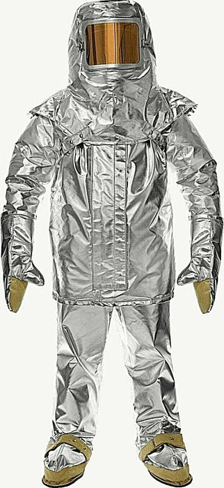 Silver Lakeland 755AGP Heat resistive boots against white background