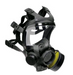Black MSA Advantage 1000 gas mask on white background