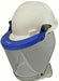 Blue bracket/tinted faceshield Paulson 9004585 on white background