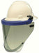 tinted faceshield blue bracket arc flash Paulson 9004943 on white background