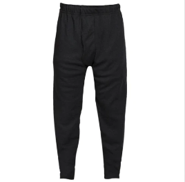 Black National Safety Apparel Enespro BSBBK Carbon Armor Base Layer Pants on white background