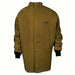 Brown NSA arc flash FR coat C04KDQT03 on white background