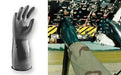 Guardian CP-7 CBRN black glove against white background