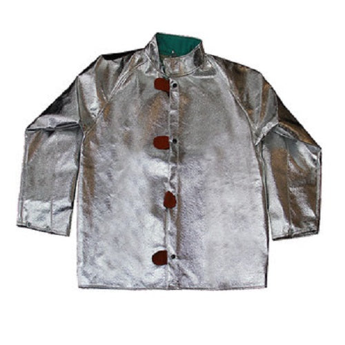 Silver gray 600-ACK heat resistive 19oz CPA jacket on white background
